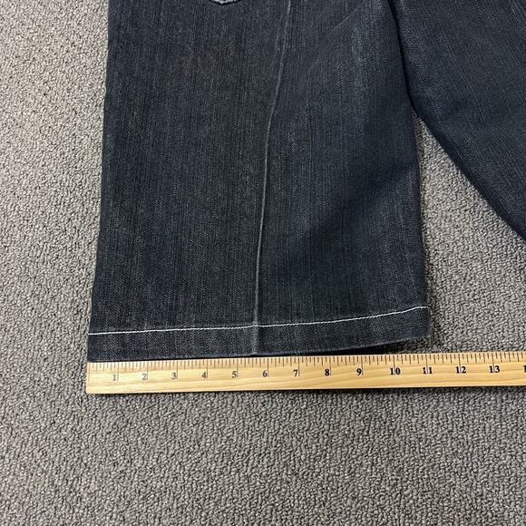 Raw Blue Shorts Mens Size 32 Denim Y2K Hiphop Baggy - Picture 8 of 13